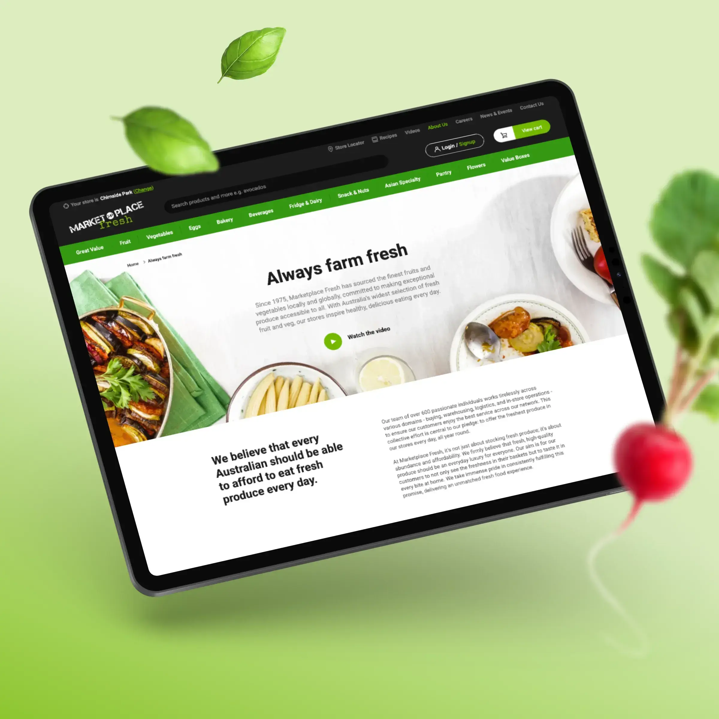 Marketplace Fresh tile